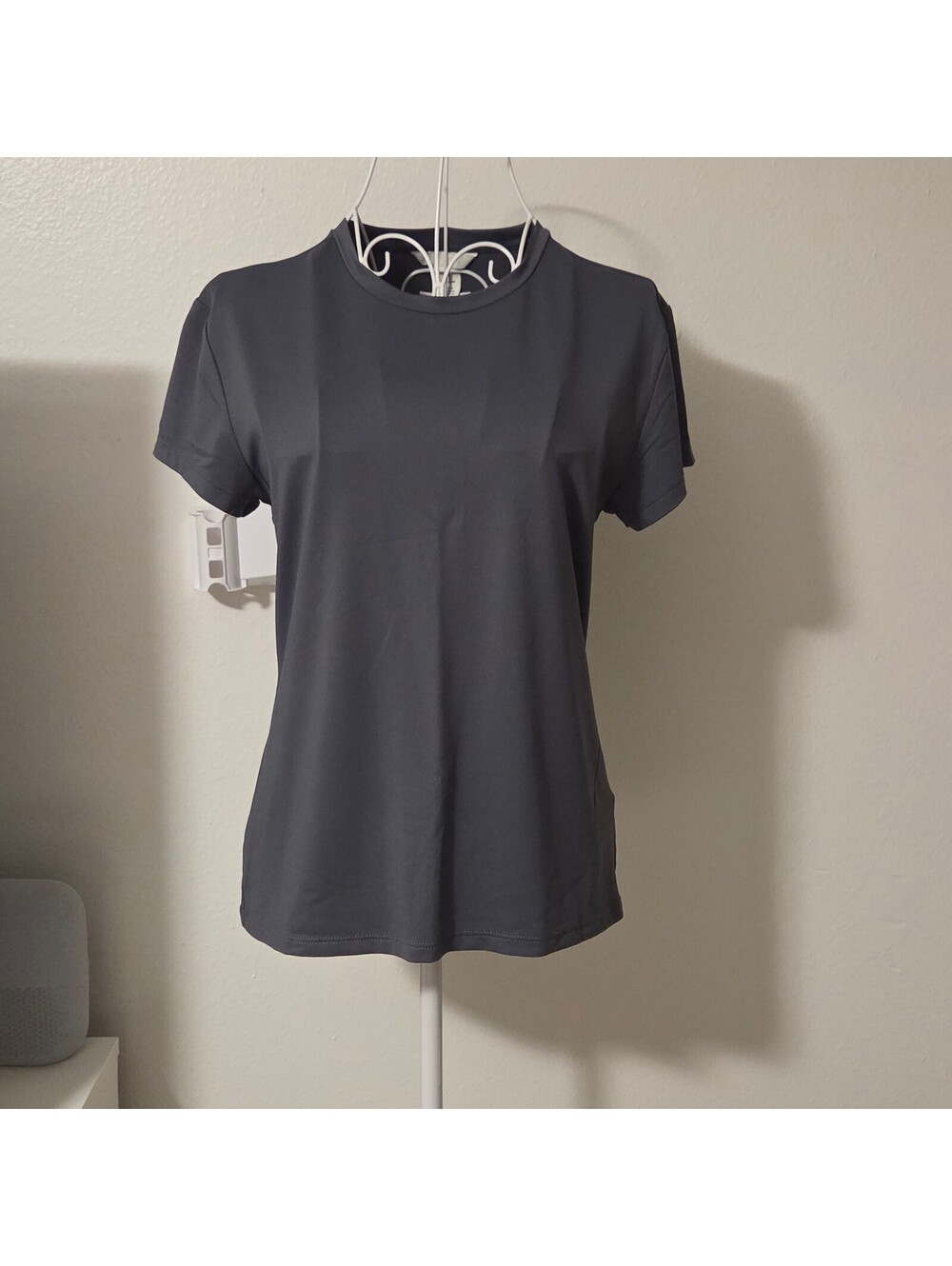 H&M Women's Charcoal Gray Short Sleeve T-Shirt Large